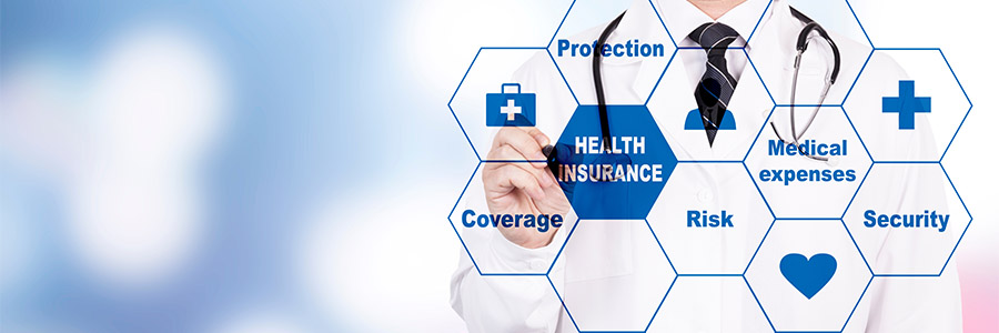 Health insurance collage