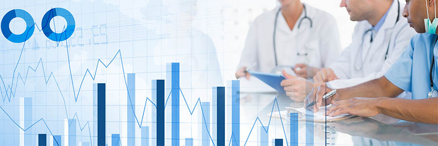 Doctors reviewing analytics