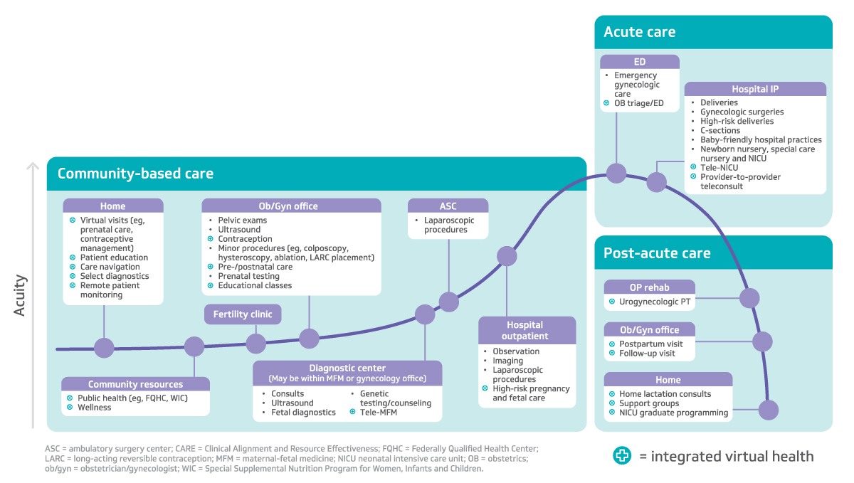 Figure 1: Women's Health System of CARE