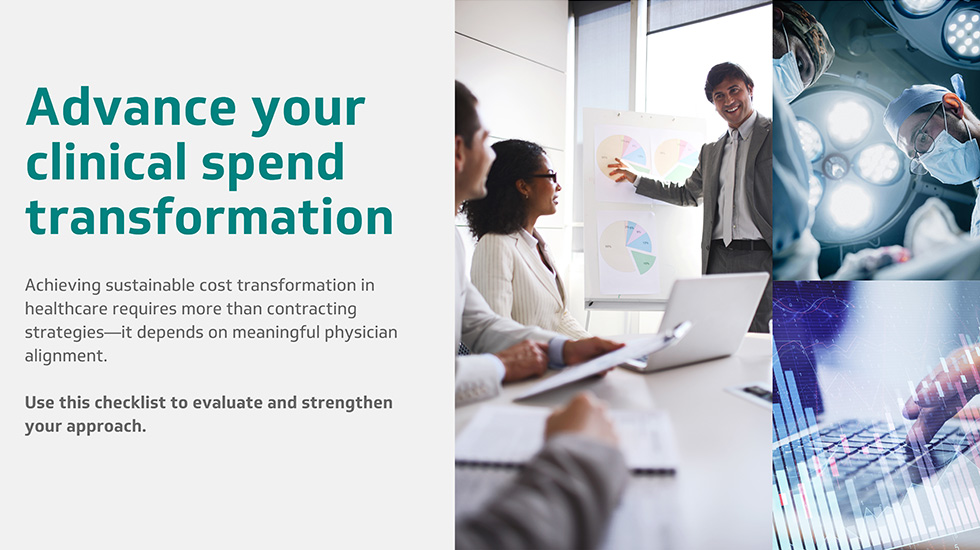 Advance your clinical spend transformation