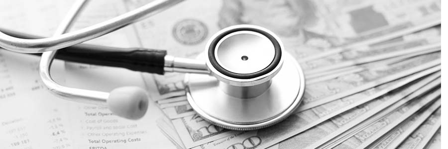 Stethoscope and money