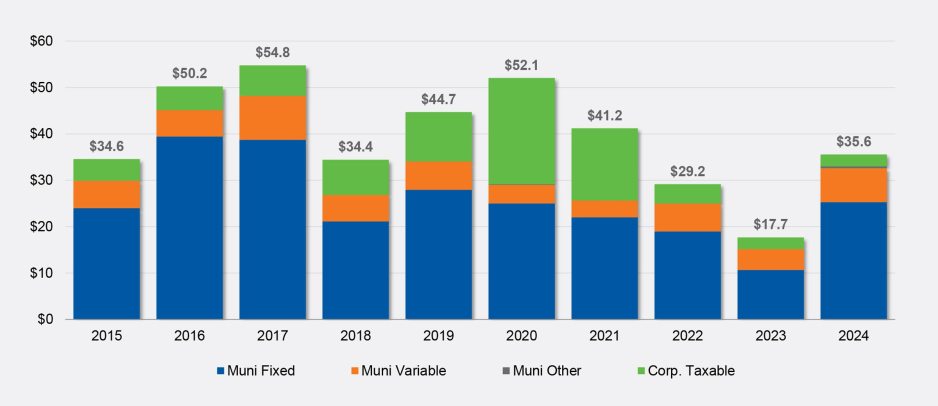 Figure 1: Healthcare Issuance More Than Doubled in 2024