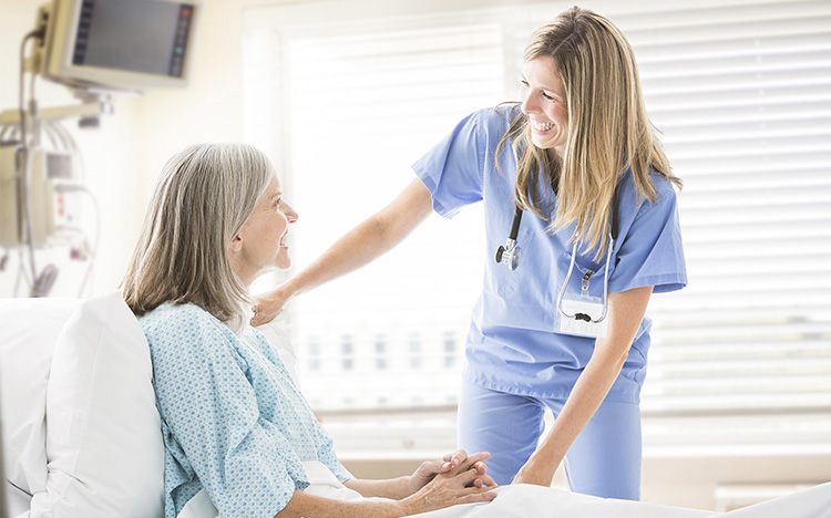 Patients adult with nurse