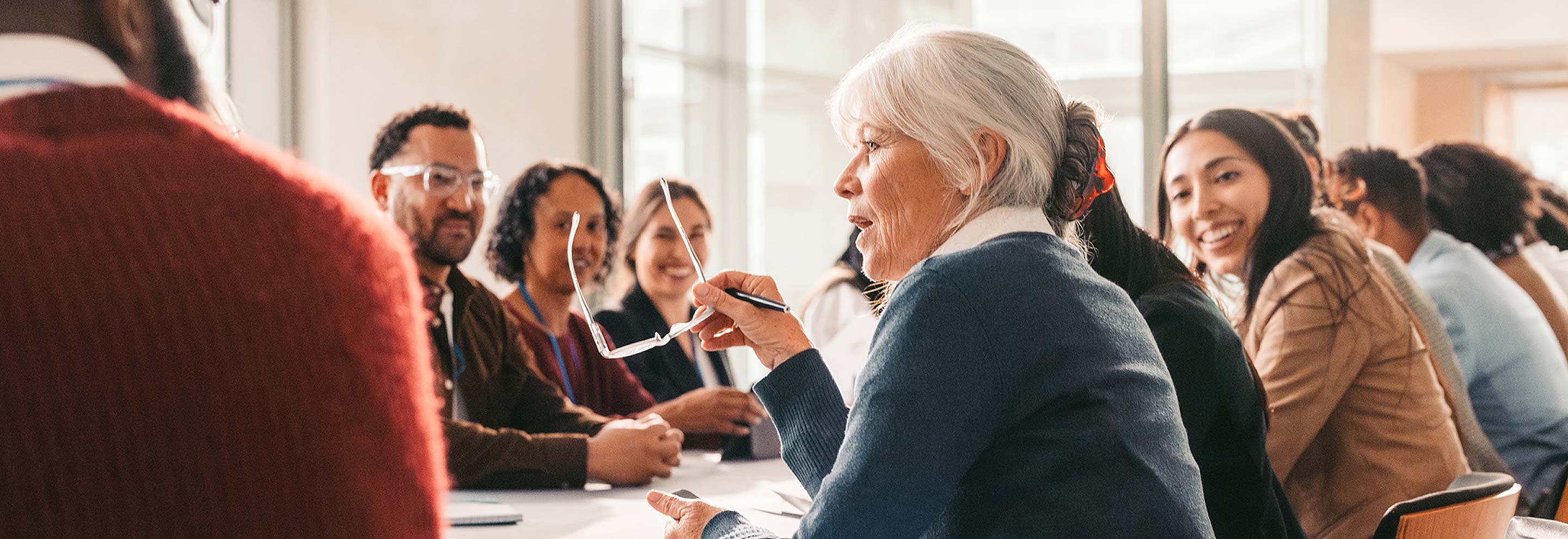 Group of coworkers in a meeting
