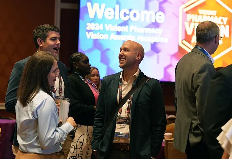 Steven Loborec (pictured at middle), associate director of pharmacy business operations at The Ohio State University Wexner Medical Center (OSUWMC), was one of the honorees at this year’s Vizient